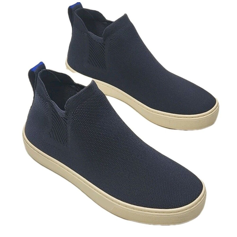 Rothy’s Sneakers Ankle Boots Shoes Chelsea Womens Size 6.5 Blue Slip On Comfort